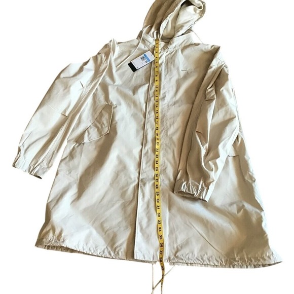 Nike Men's Therma-FIT Parka Jacket Cream Water‎ Repellent NWT Size L Long Coat - Picture 5 of 14